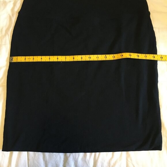 Kaffe Dark Dark Navy Blue Stretchy Pull-on Jersey Penny Skirt - XL - Picture 11 of 13